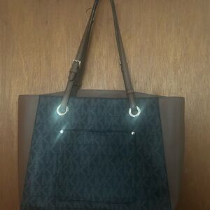 Michael Kors Brown and Black Tote Bag